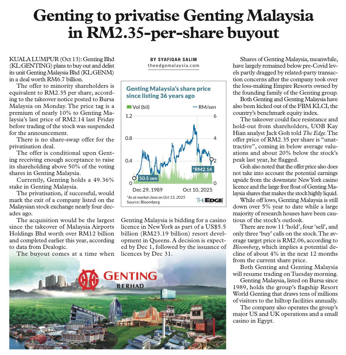 $GENTING (3182.MY)$$GENM (4715.MY)$