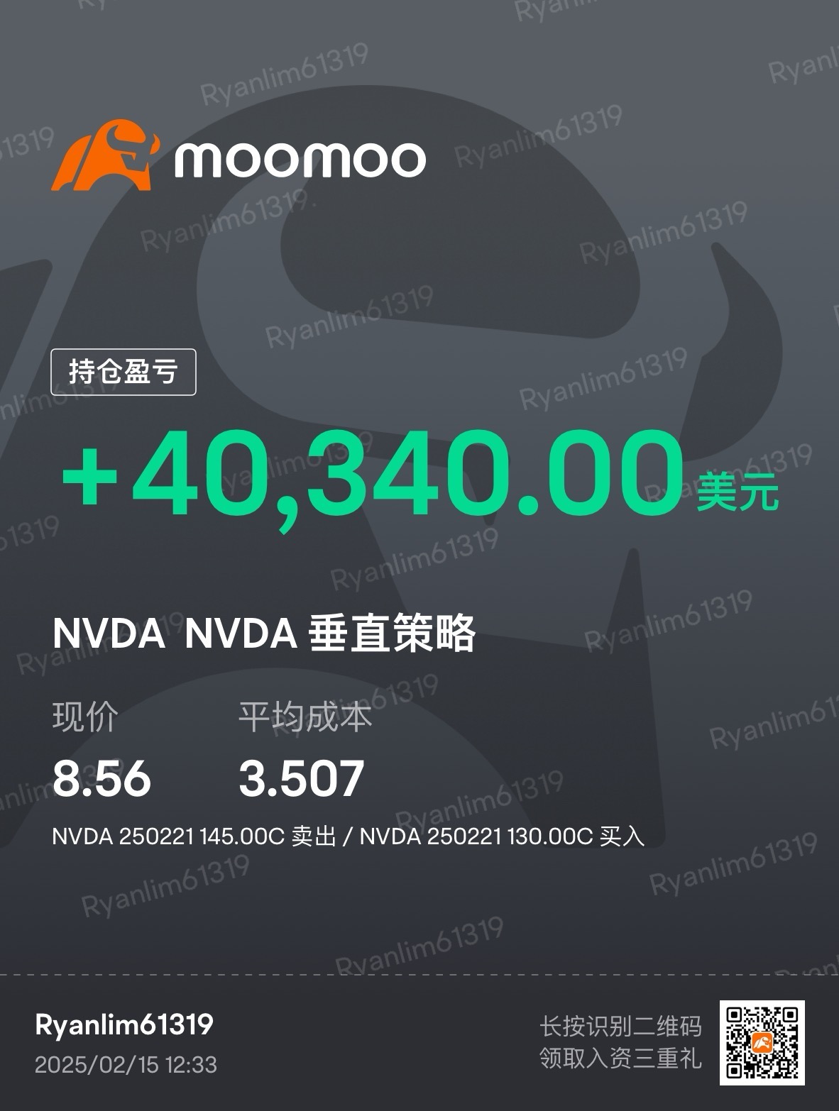 🔥 一周狂赚 144%！期权策略助攻 Nvidia，斩获 $40,340 美元！💰🚀