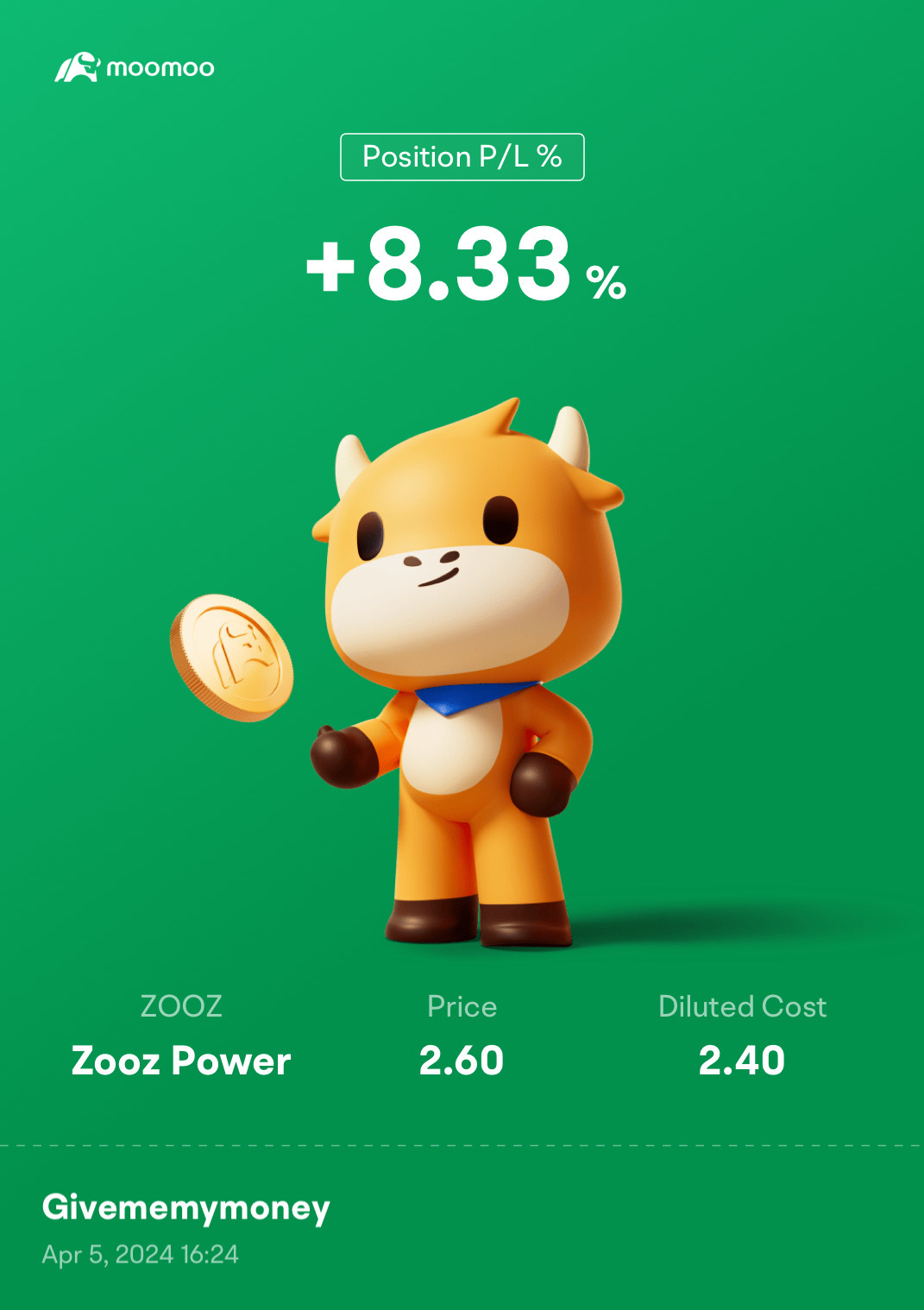 $Zooz Power (ZOOZ.US)$ 剛剛買