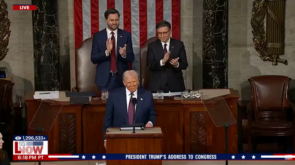  トランプ大統領の議会合同演説