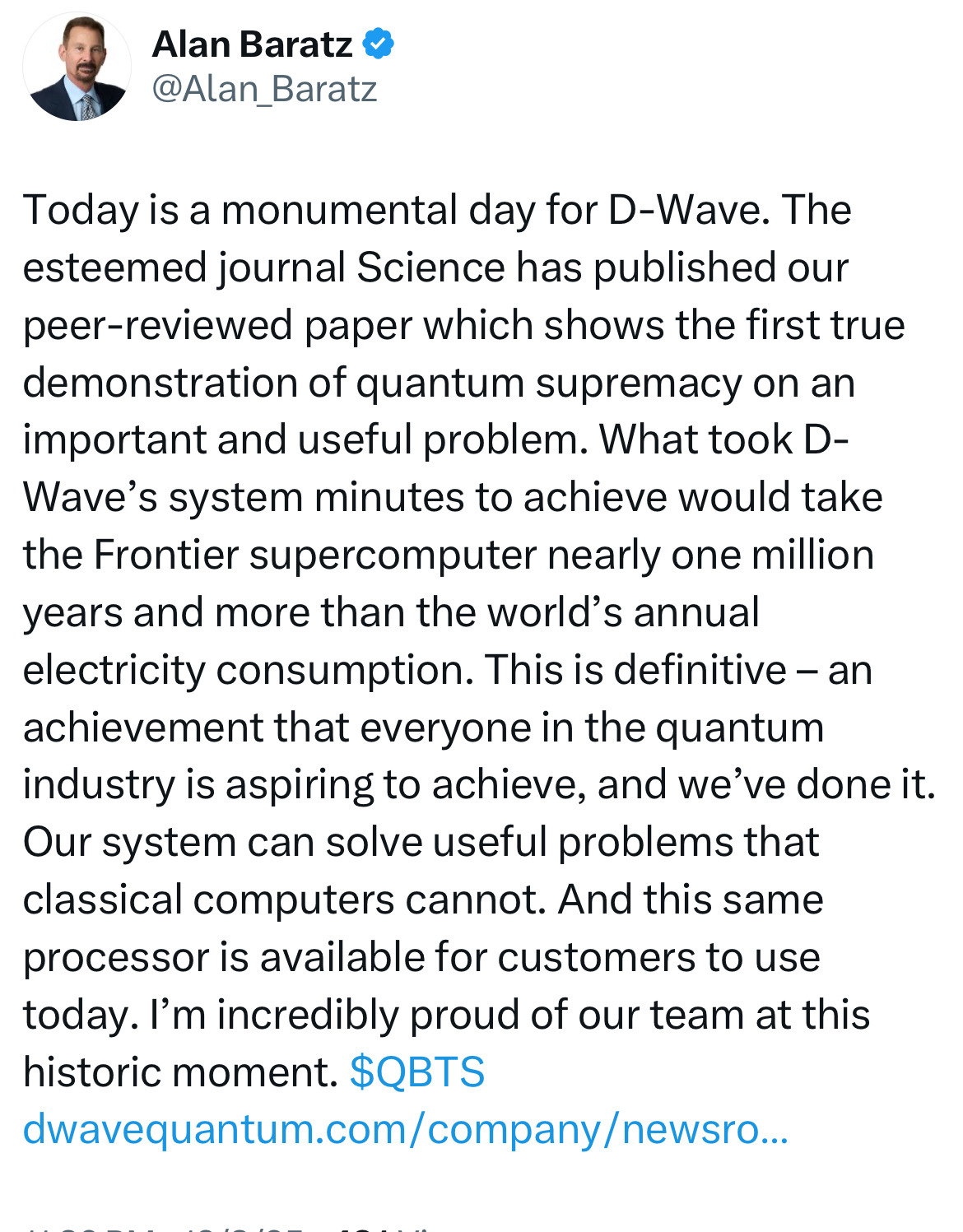 $D-Wave Quantum (QBTS.US)$