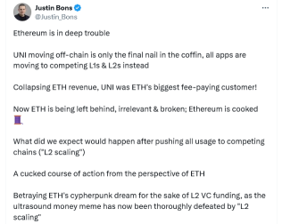 Too early to say Ethereum L2s are ‘cannibalistic’ to revenue