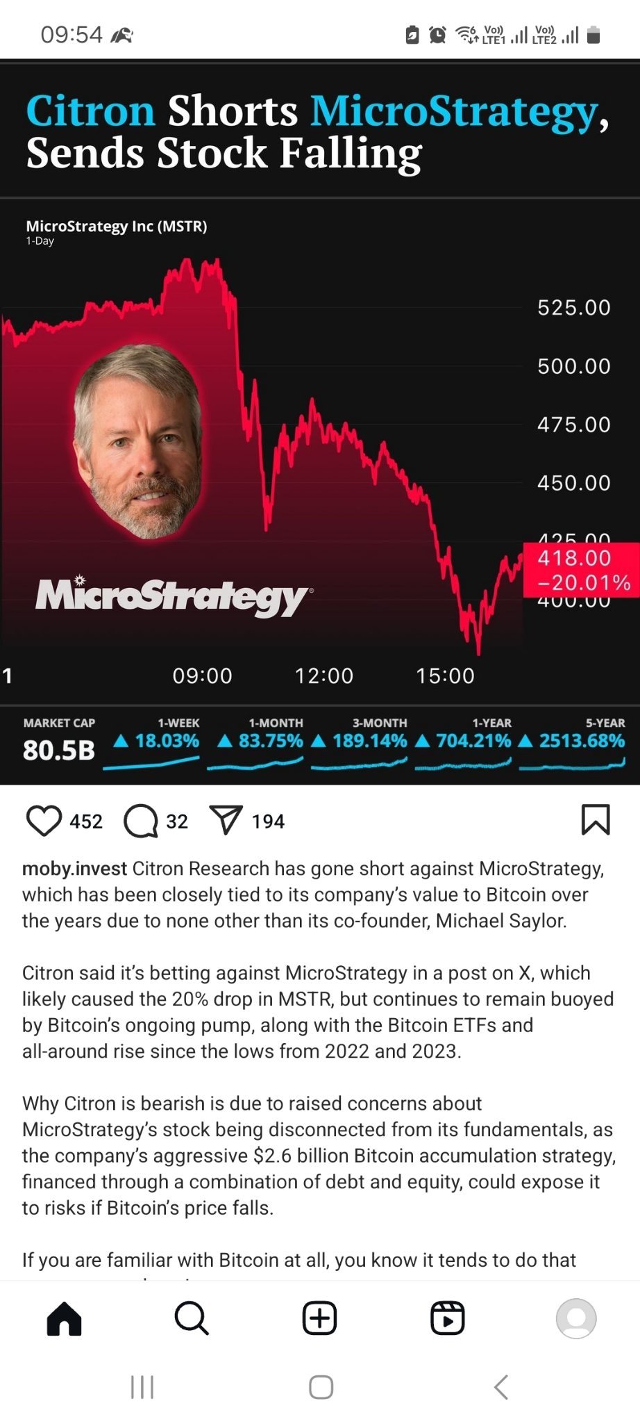 $MicroStrategy (MSTR.US)$ USD 500++ to USD 400++ in 1 day  Wild ride 👇🏻😂😂😂🏄🏼‍♂️🏄🏼‍♂️🏄🏼‍♂️ OK shortie, please join the bull and push to USD 700 and th...