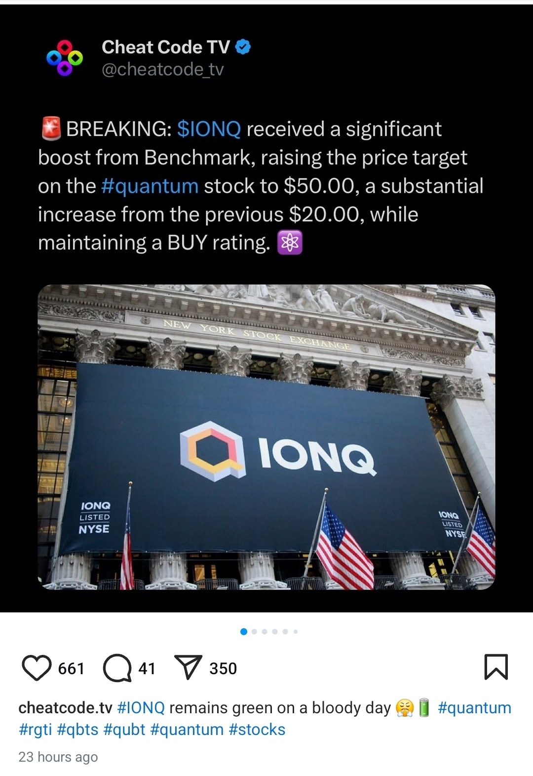 IONQ兌美元50🚀🚀🚀