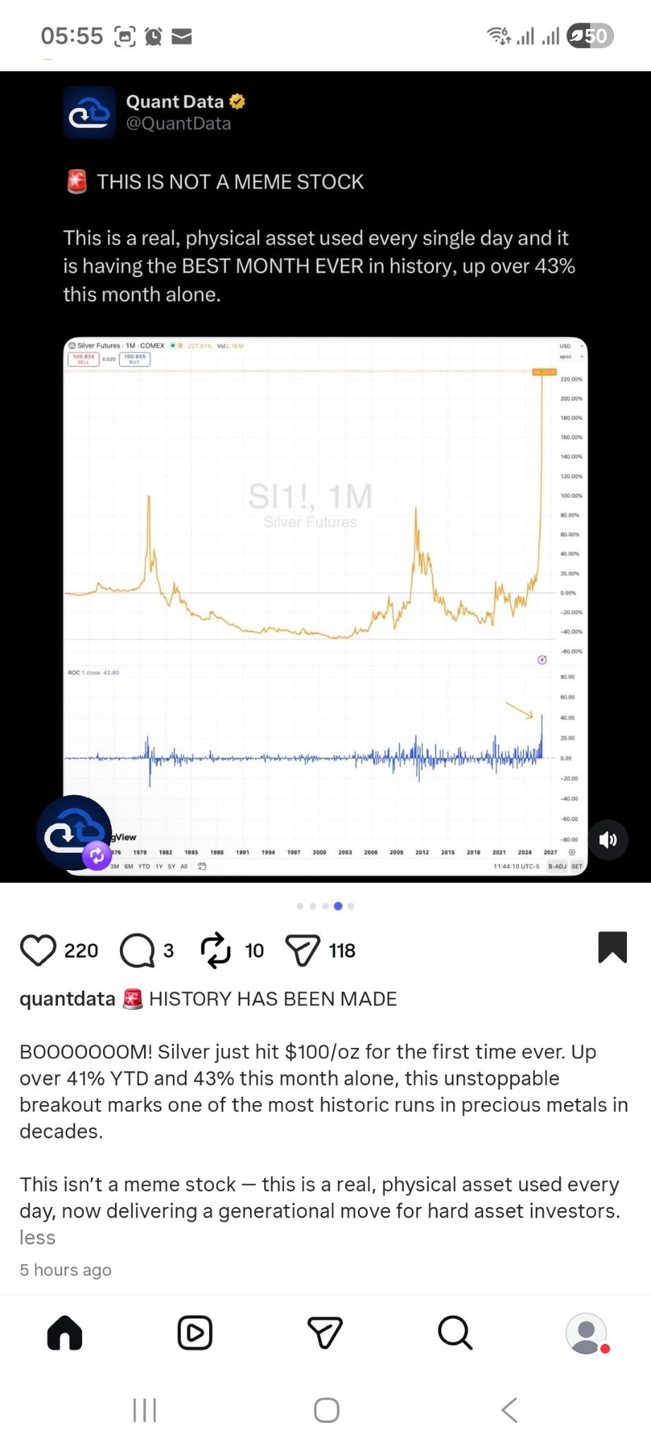 銀（XAG/USD）101ドル 🎯 - moomooコミュニティ