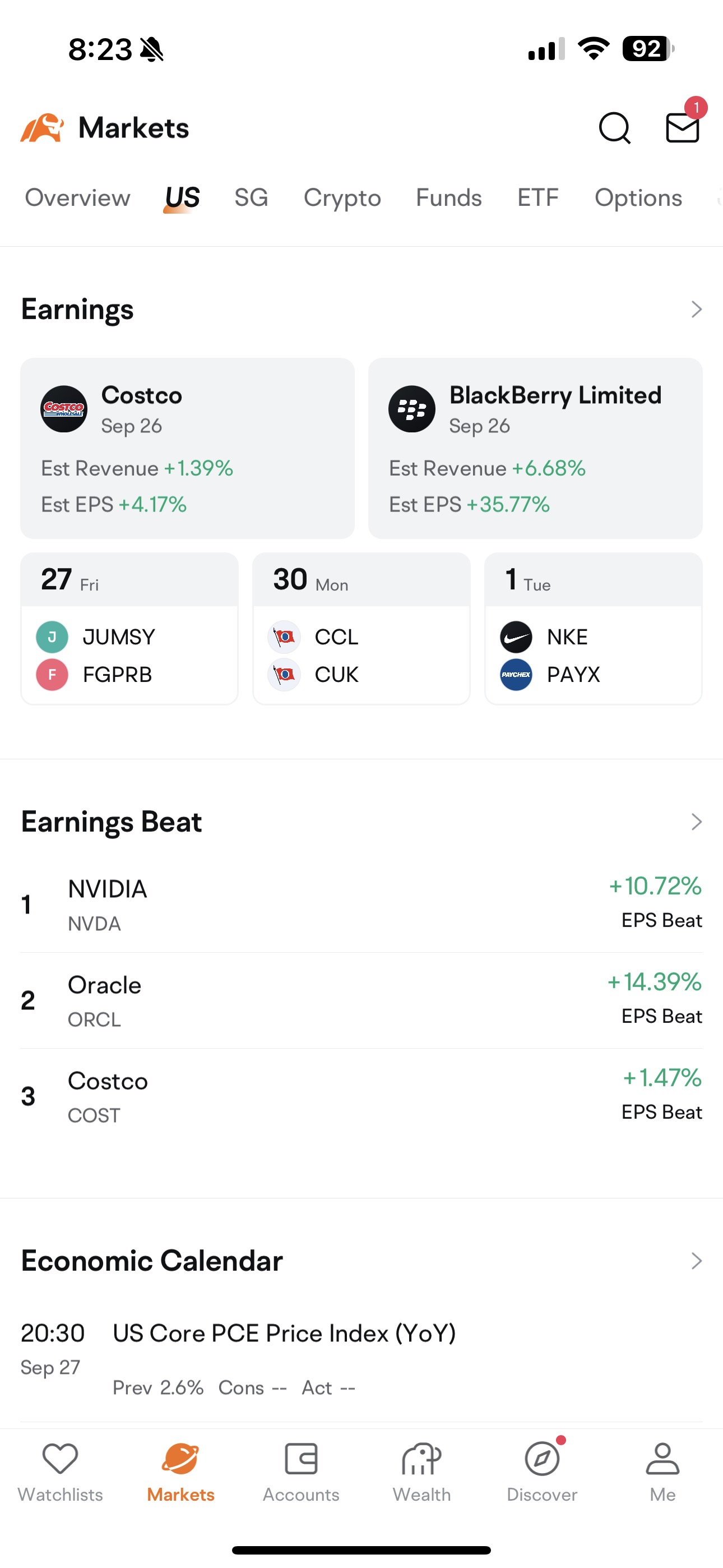 TGIF！MoomooのEarnings Hub機能を使って、シェア戦略を立て、CCLとクルーズウェーブに乗る方法