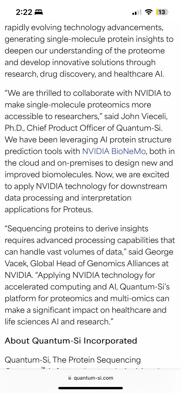 https://www.quantum-si.com/press-releases/quantum-si-to-develop-acceleration-platform-and-advance-core-technologies-in-collaboration-with-nvidia/