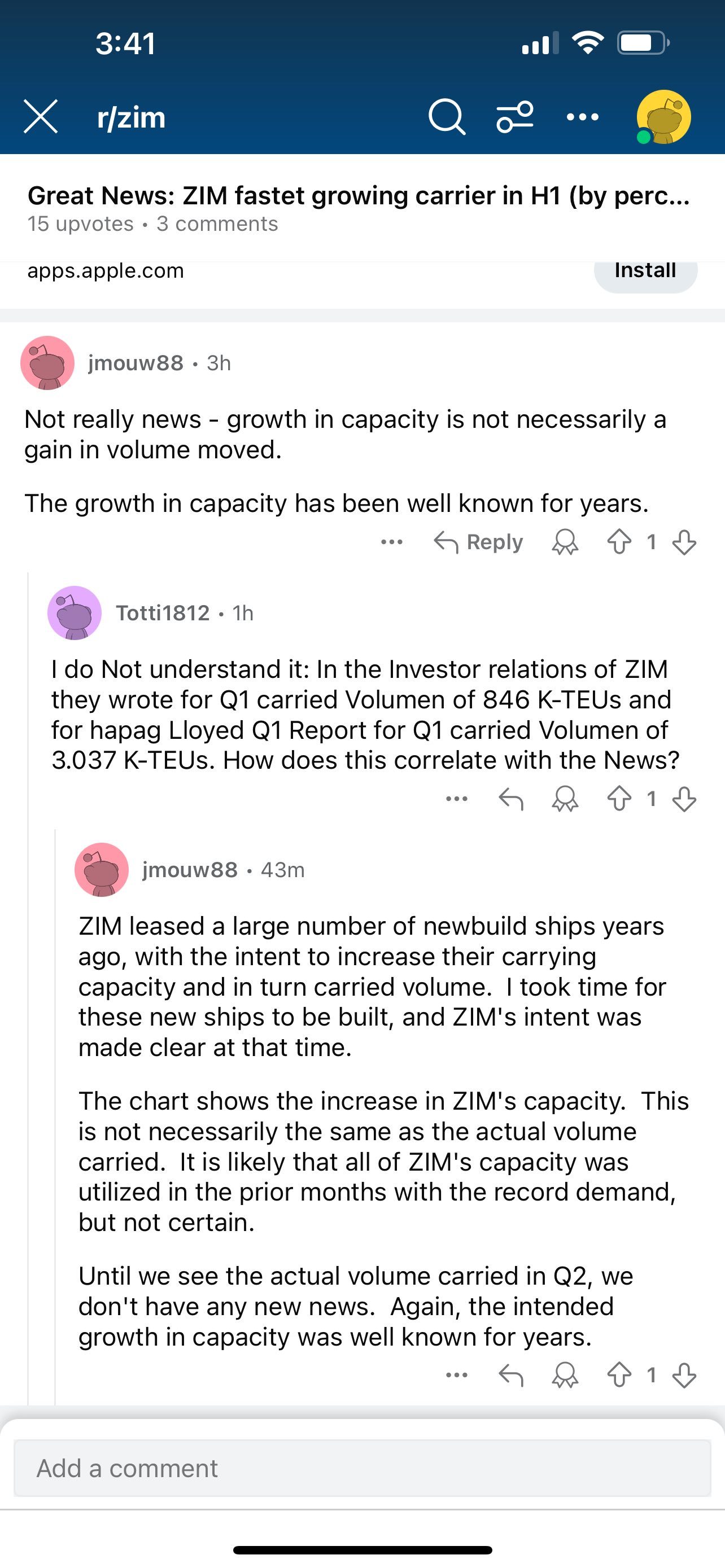 $ZIM Integrated Shipping (ZIM.US)$