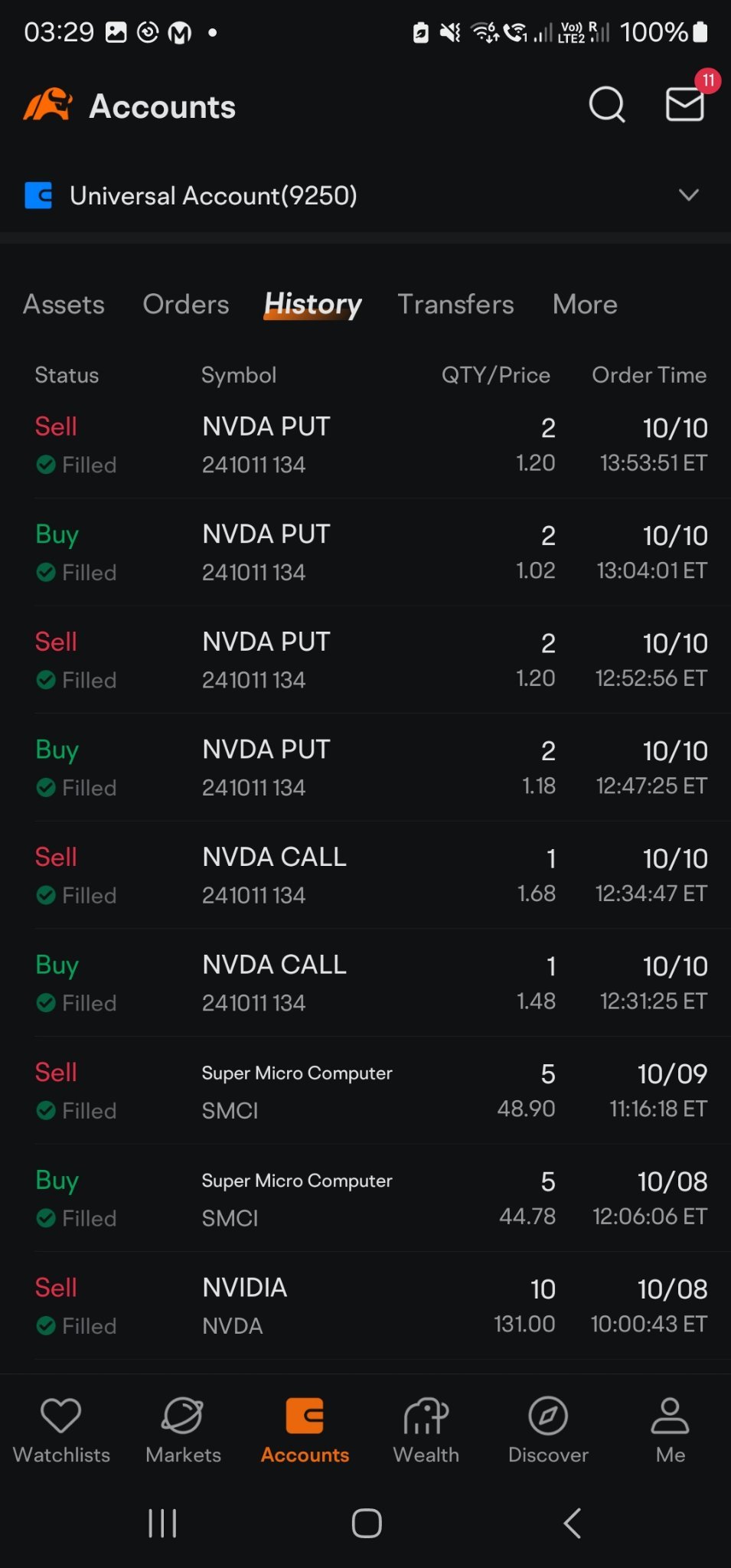 $英偉達 (NVDA.US)$ 這次左拍右拍賺了一點😛