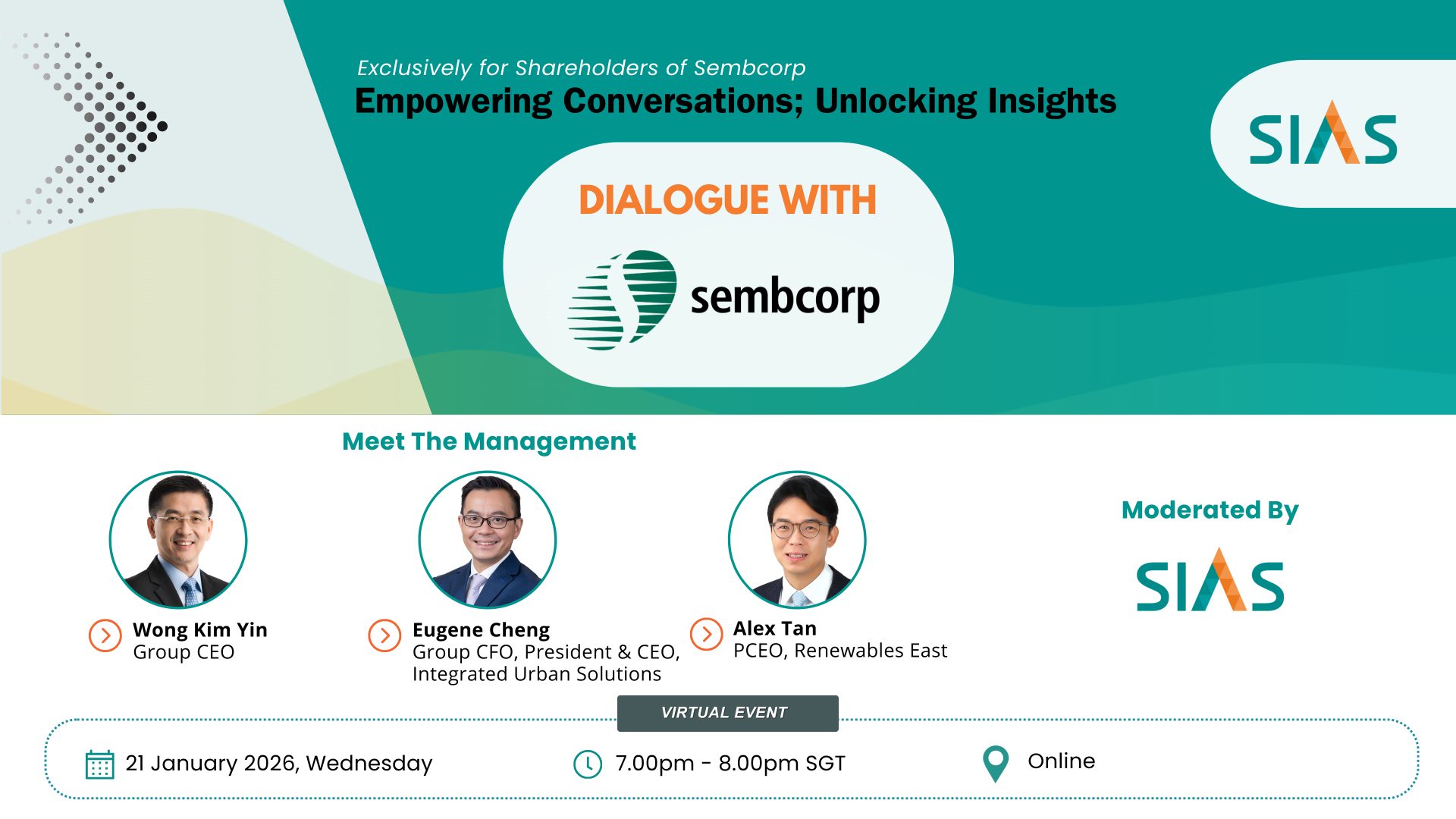 Calling all Shareholders of Sembcorp!