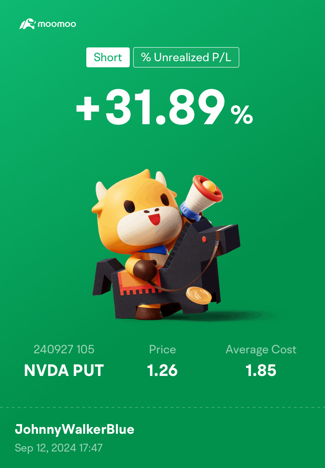 $エヌビディア (NVDA.US)$ 昨夜これを売りましたが、当分の間、どこかで105で浮かぶと信じています。月末まで見てみましょう。