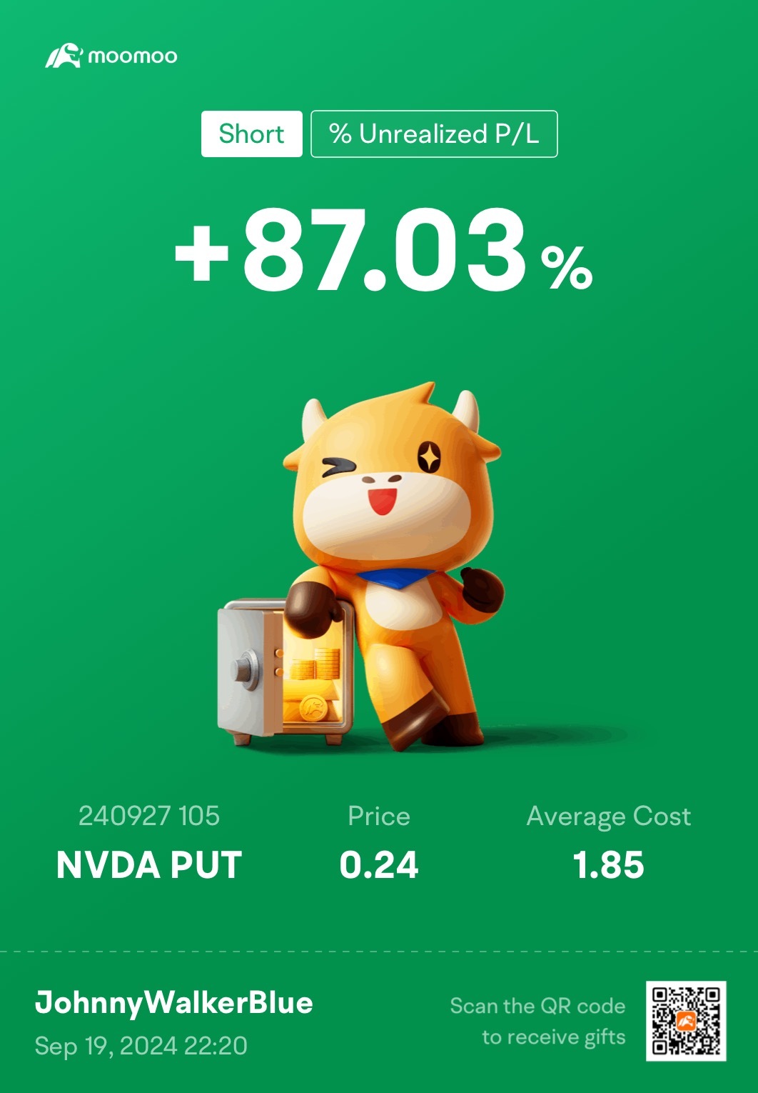 $NVIDIA (NVDA.US)$ Final countdown. drop to 105 or expired worthless