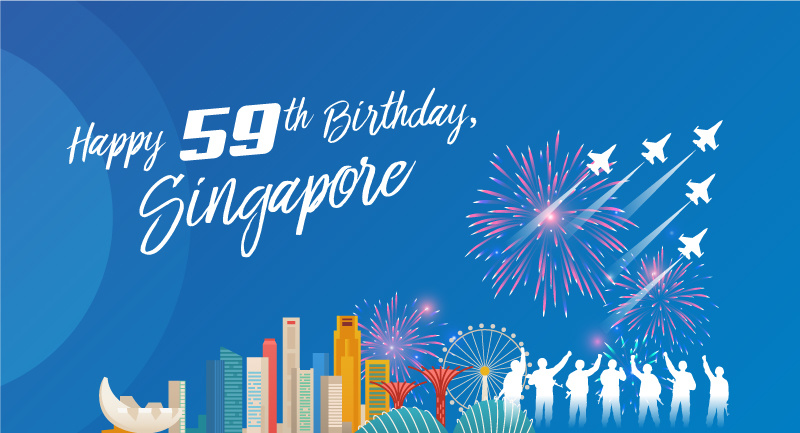 Wishing Singapore a happy 59 birthday!