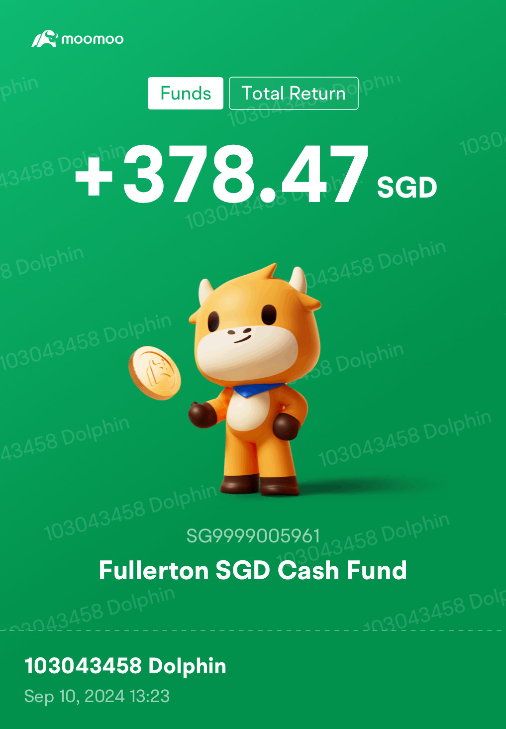 fullerton sgd cash fund 👍🏻