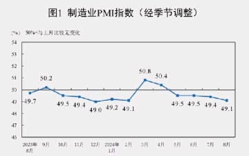 China August official PMI