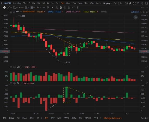 Delta Volume Indicator