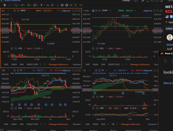正在尋找META下跌時的長期持倉機會...