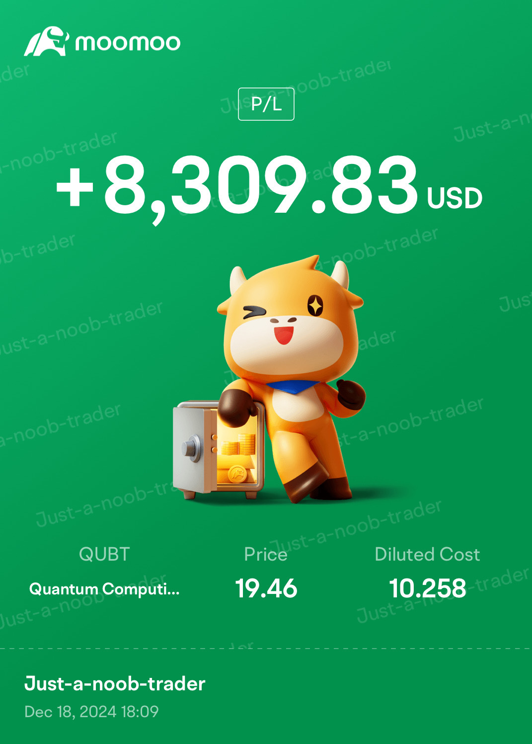 Thank you $Quantum Computing (QUBT.US)$