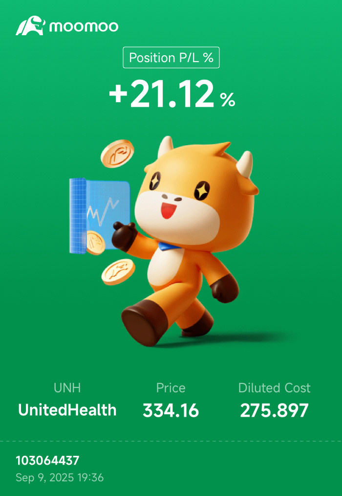 $UnitedHealth (UNH.US)$ good days comes to those who wait right master swami😉