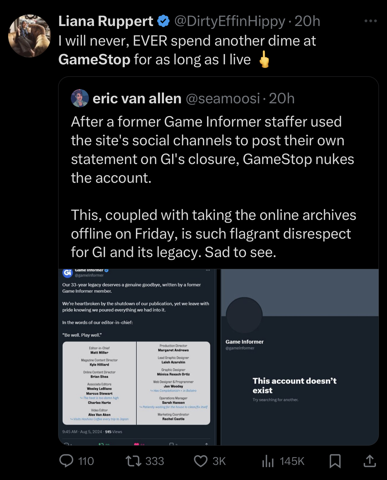 Twitter showing nothing but love and support for GameStop ❤️🚀