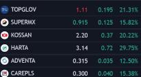 GLOVE STOCKS LIMIT UP