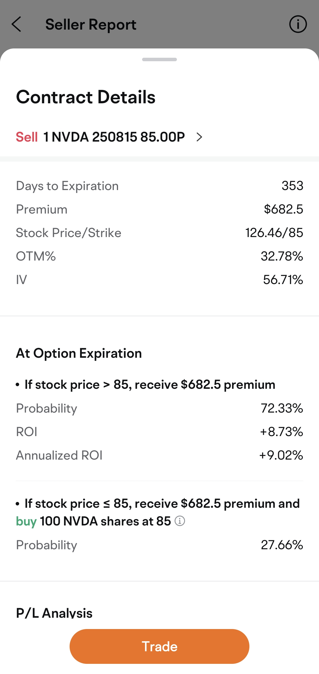 This week, $NVIDIA (NVDA.US)$ is set to release its earnings report. Although the implied volatility (IV) of NVIDIA has somewhat declined since the "Black Monday" on August 5th, the IV remains at a high level due to the upcoming earnings release[Waddle]. Since higher IVs lead to higher option premiums, many investors are considering using option seller strategies to capture the time value of the options[Coffee]. [Share Link: Click to enter the NVDA Options Chain>>]          ...