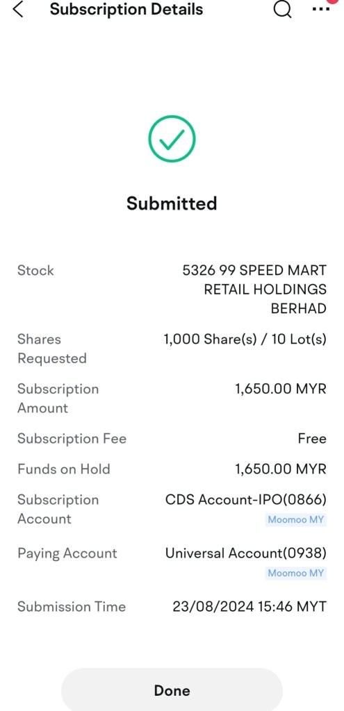 The biggest IPO in 7 years.. 99 speedmart 