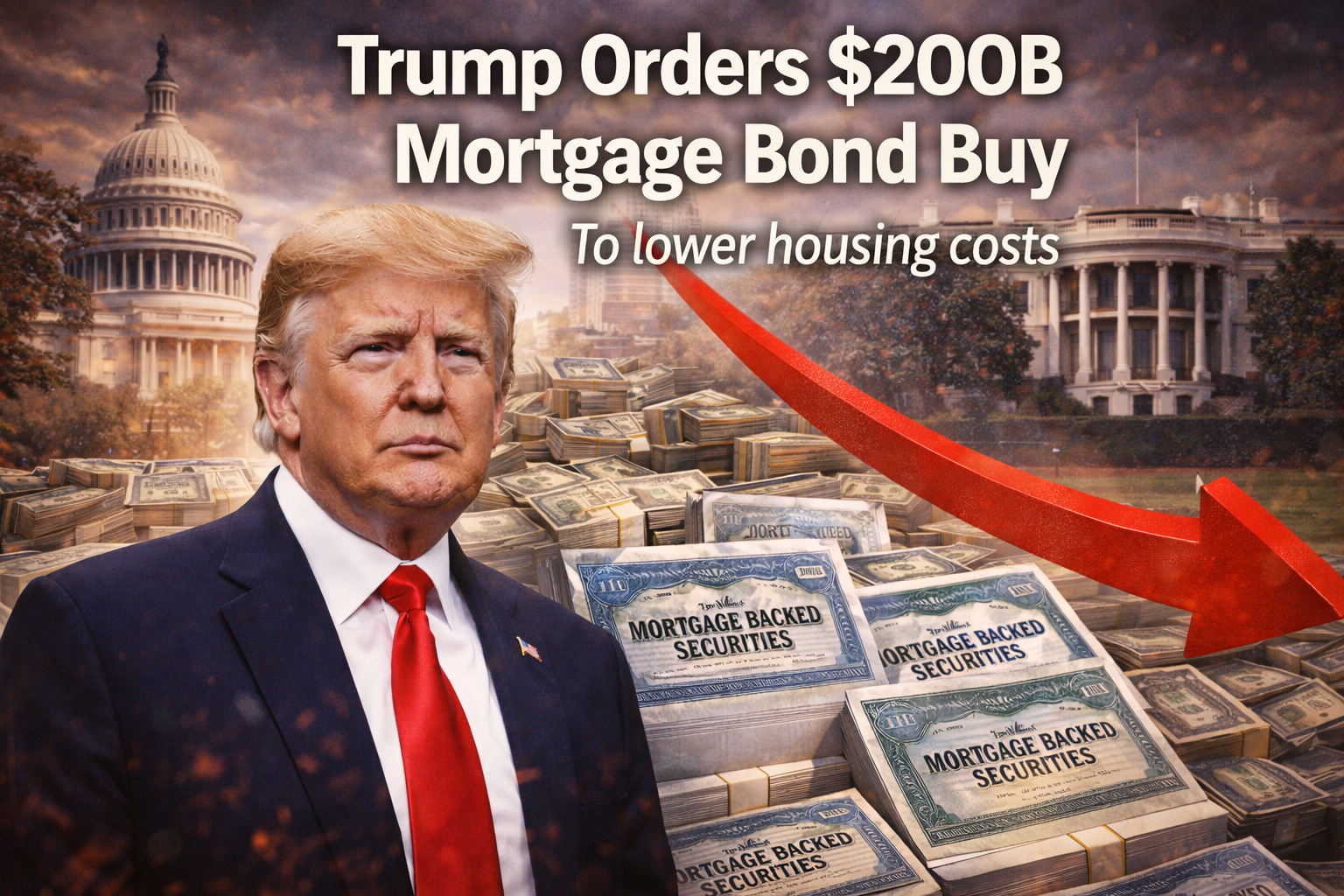 トランプ大統領、2000億ドルのモーゲージ債購入を指示 - moomooコミュニティ