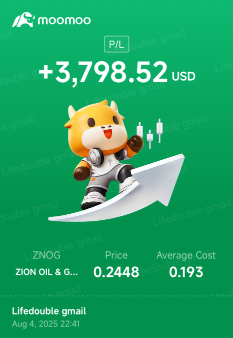 ZNOG - 持有至2026年。緩慢而穩定地達到$20++，然後是$230++