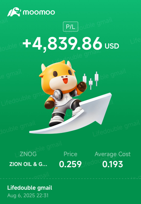 ZNOG - 持有至2026年。逢低加倉。長期來看，有望從$23+漲至$230+。