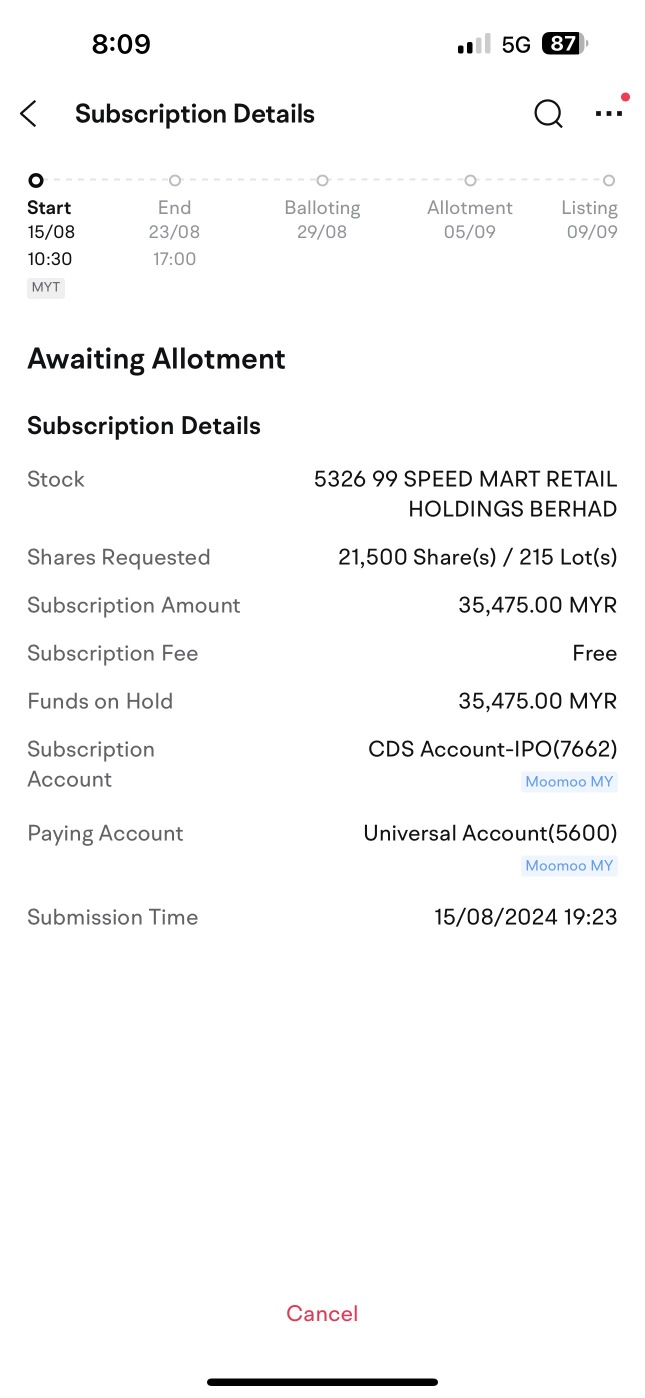 非常兴奋参加这次IPO！