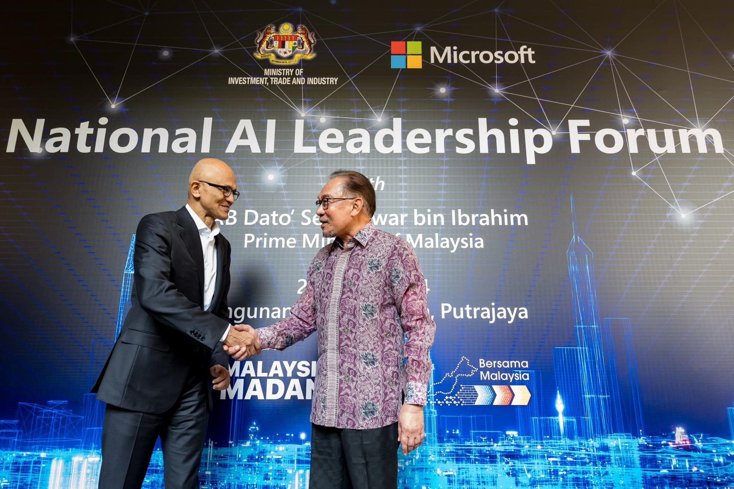 マイクロソフトは、マレーシアで数百万ドルの投資を行い、デジタルインフラストラクチャを構築する予定です。