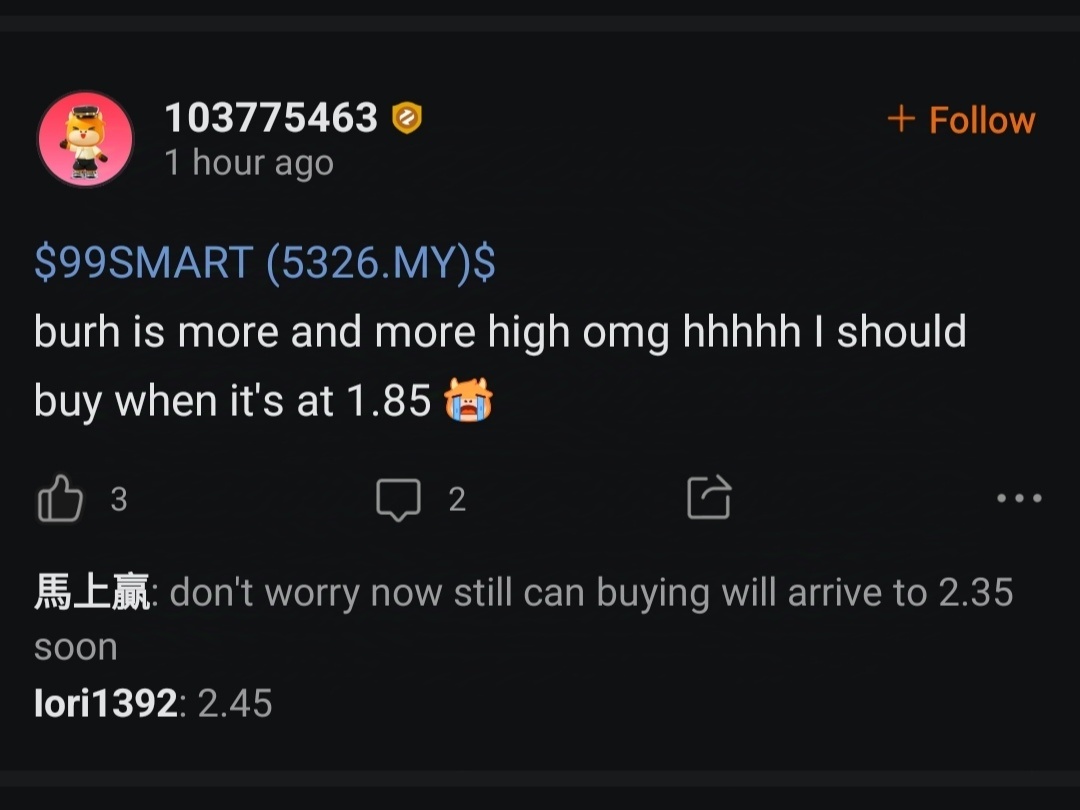 $99SMART (5326.MY)$ 即將推出 [強壯]