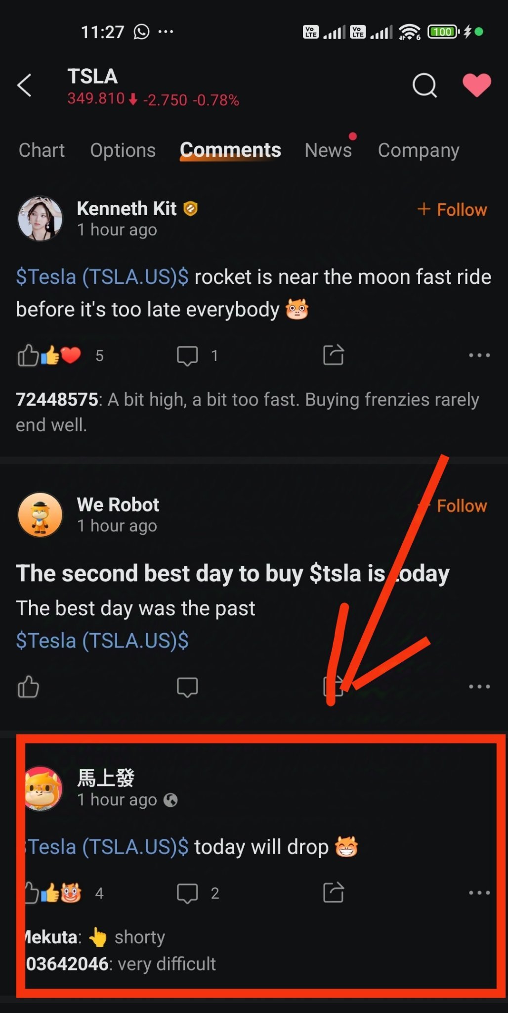 $Tesla (TSLA.US)$ already say will drop don't believe now you can see [Scream]