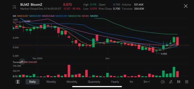 Technical Analysis: BloomZ Inc. (NASDAQ: BLMZ)