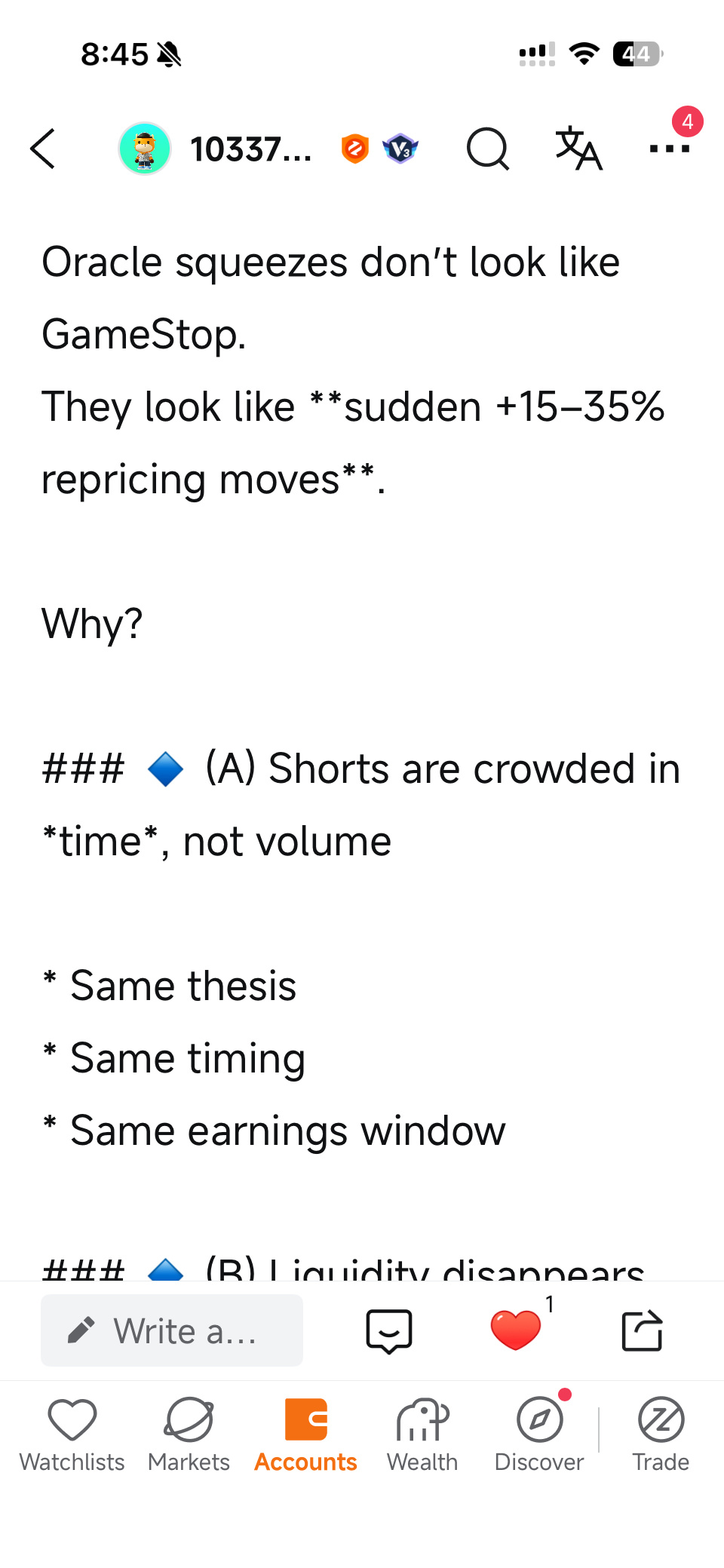 オラクル (ORCL.US)$ わーわーわー、ショート勢は注意が必要だ。15-35％の下落は簡単に200-250ドルに... -  moomooコミュニティ