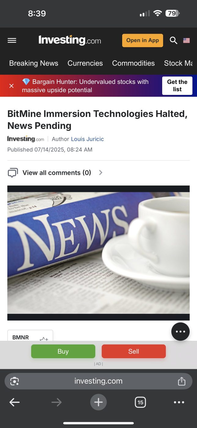 Trading Halted Pending News