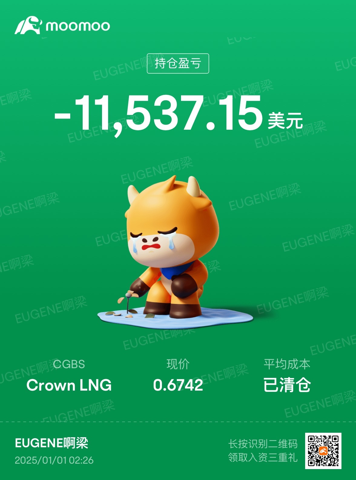 $Crown LNG (CGBS.US)$ 他妈的