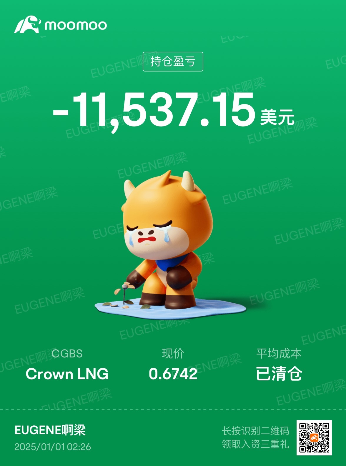 $Crown LNG (CGBS.US)$ 他媽的