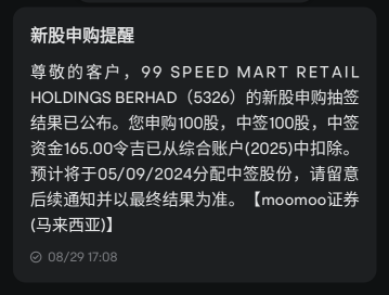 99 Speedmart IPO中抽