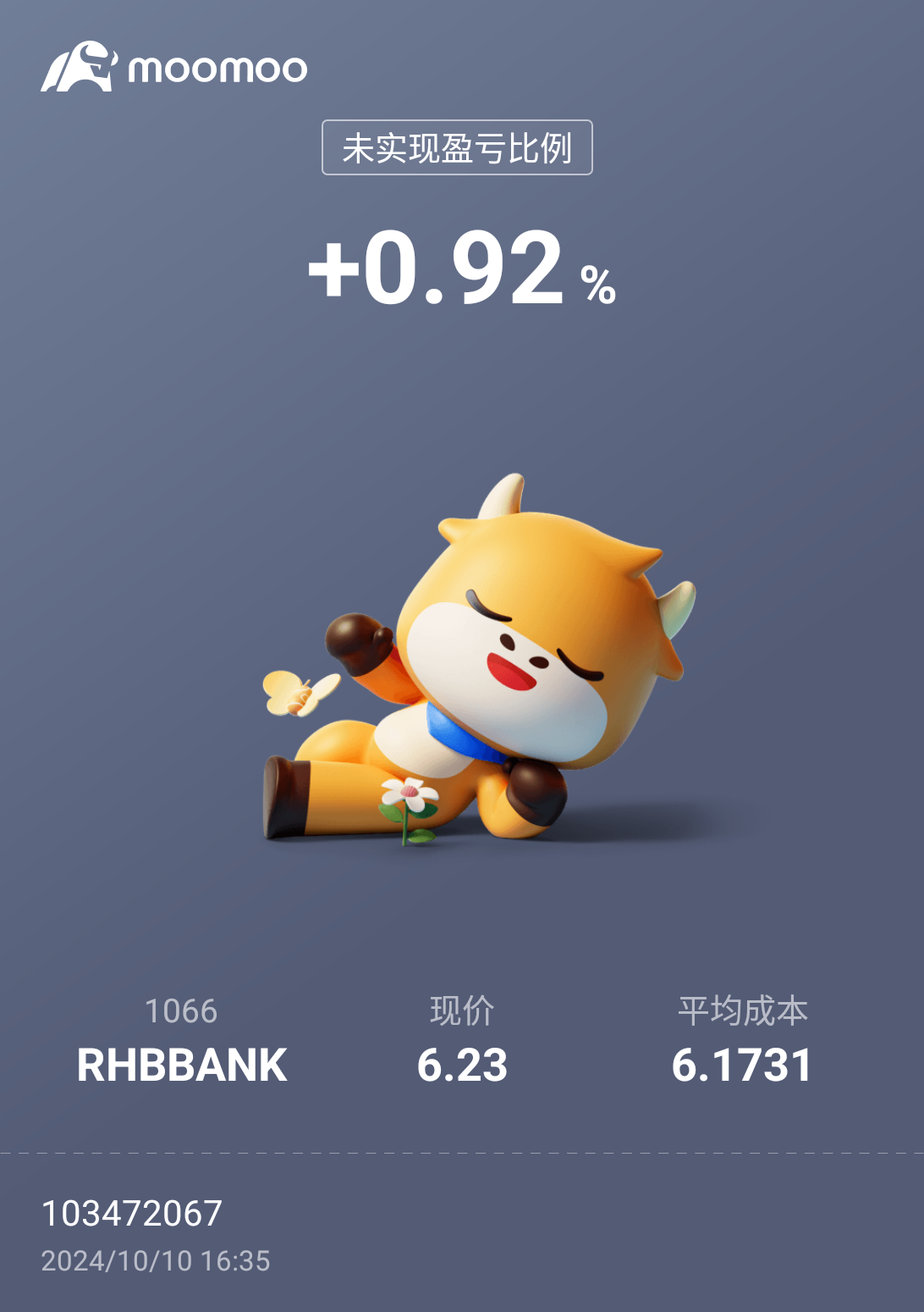 $RHBBANK (1066.MY)$ 收着長期