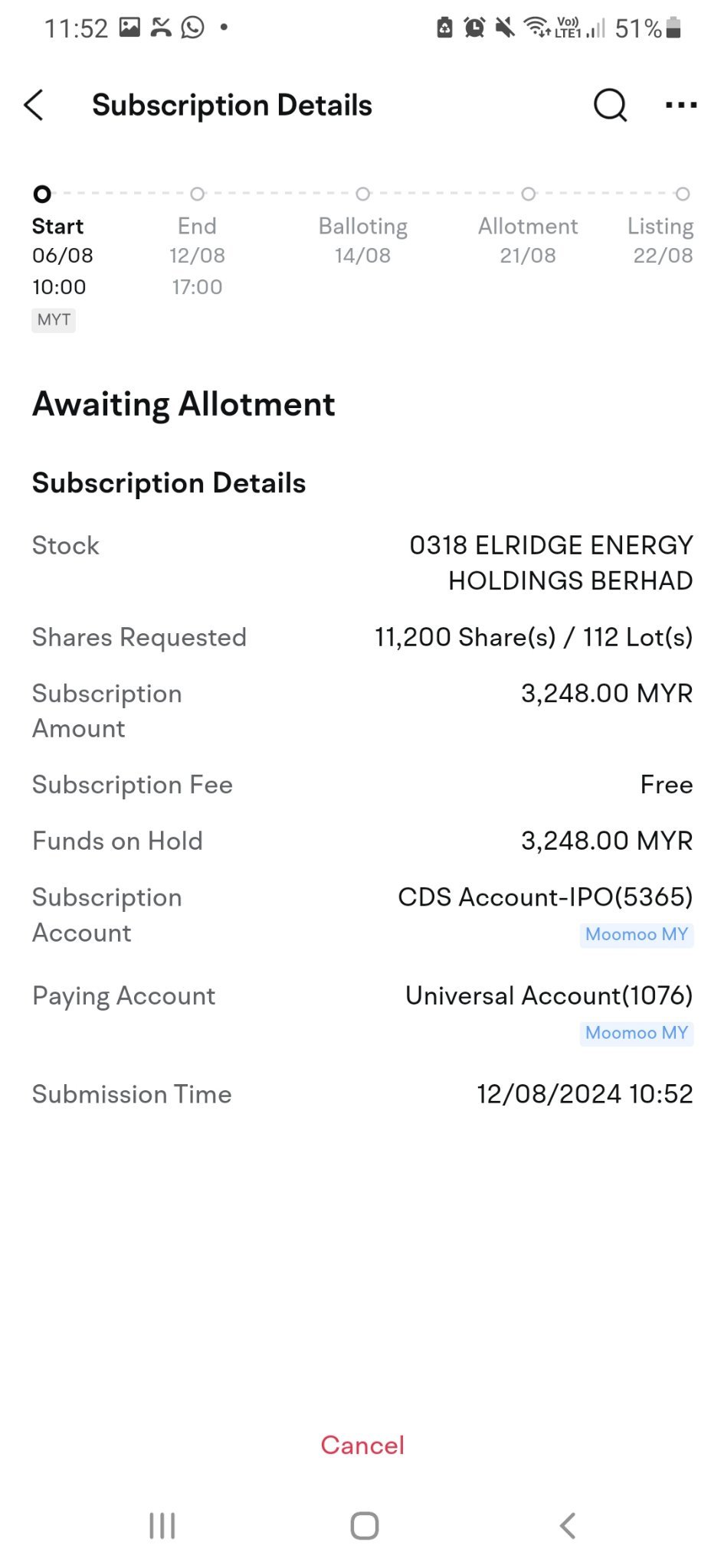 0318 ELDRIDGE ENERGY私の3回目のIPOです。成功することを願っています。