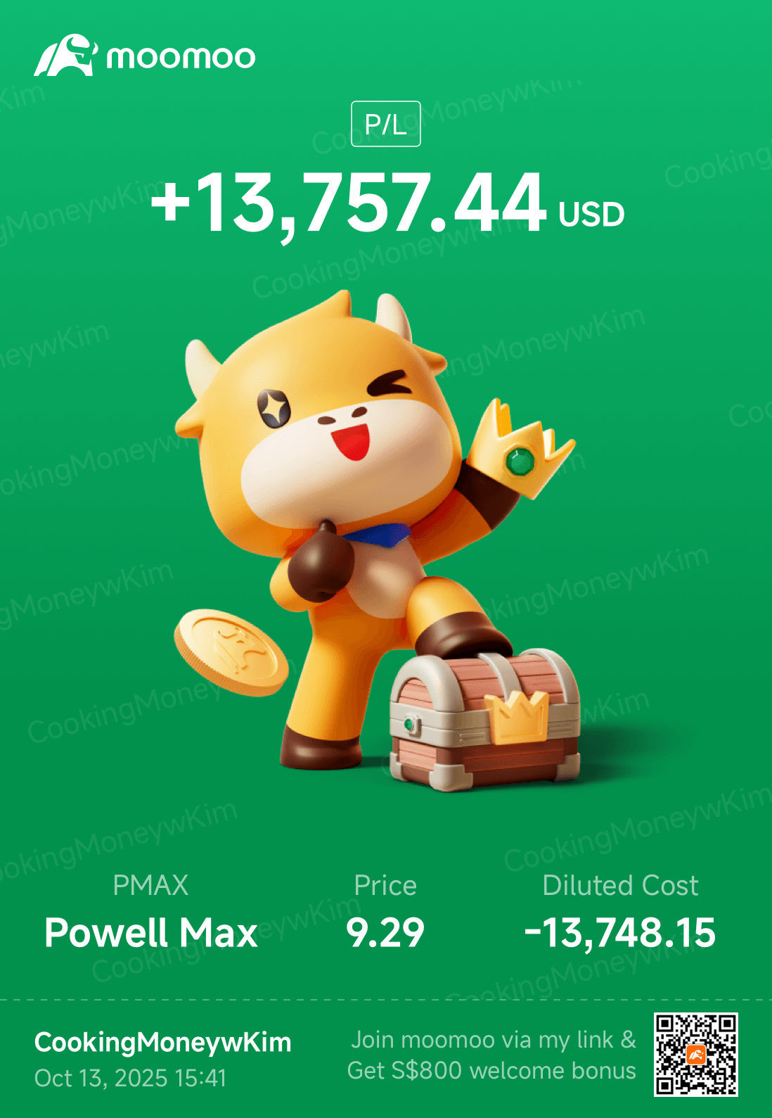 $安林財經印刷 (PMAX.US)$ 感謝您上週五爲我挽回了損失