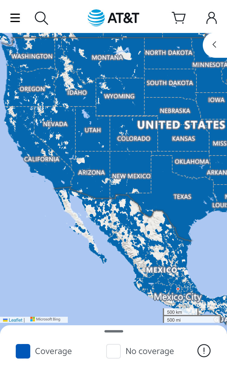 $AST SpaceMobile (ASTS.US)$ AT&T’s untapped market of wireles in the US and Mexico ASTS’s coverage