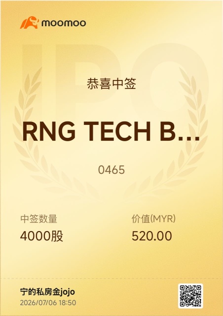 終於中籤了，有點小確幸，明天期待吧！