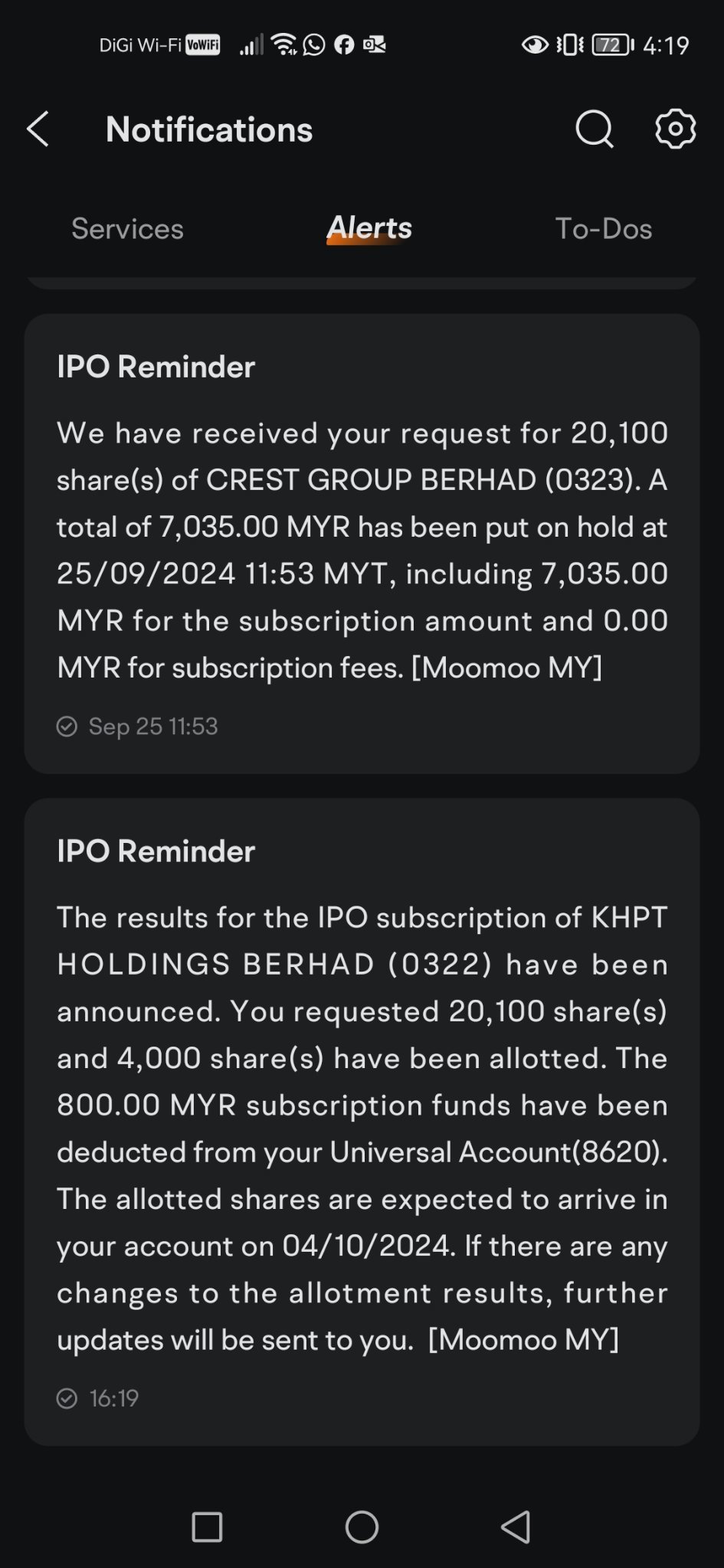 $KHB (0322.MY)$ for the first time. Thank you KHB! [Trick]