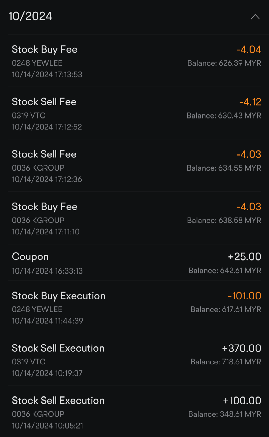 As you can see, if I make some miscalculation, the buy & sell fee adds up really quickly. You don't really want to go against it, I found that the fee burns thr...