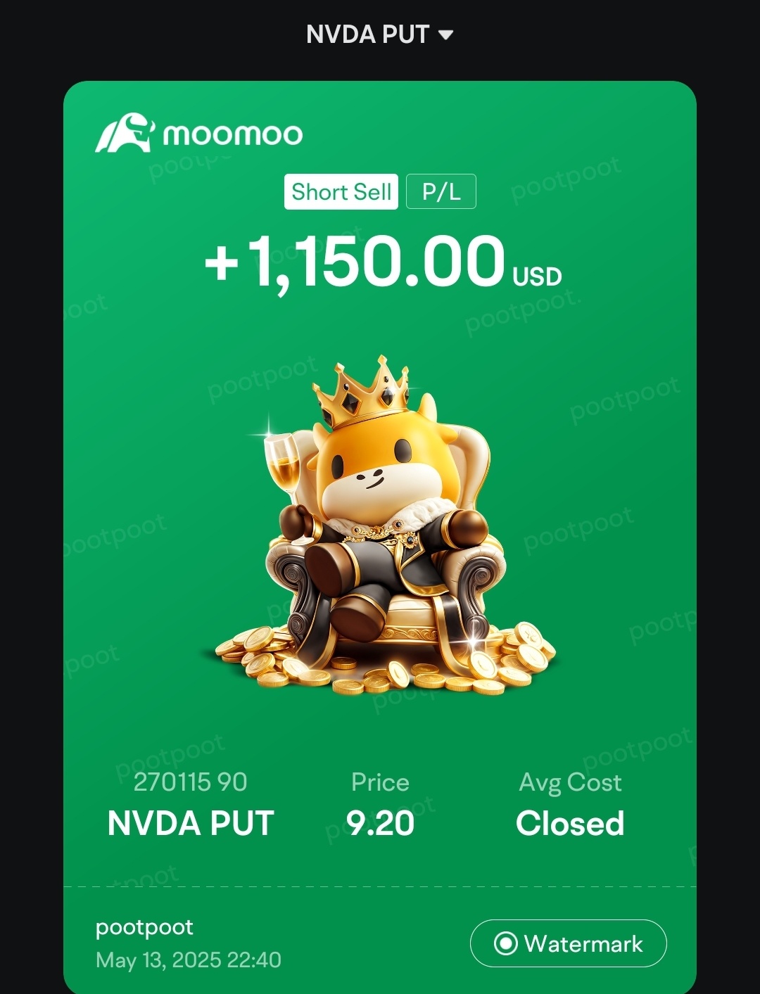 $英偉達 (NVDA.US)$ 非常超買.. 我退出了