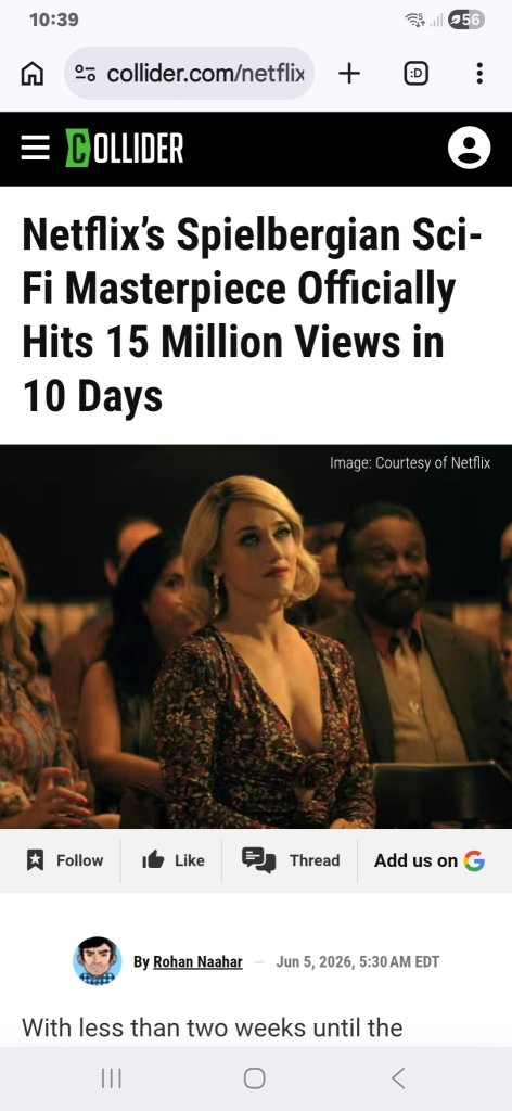 Netflix's Spielbergian Sci-Fi Masterpiece Hits 15 million views in 10 days