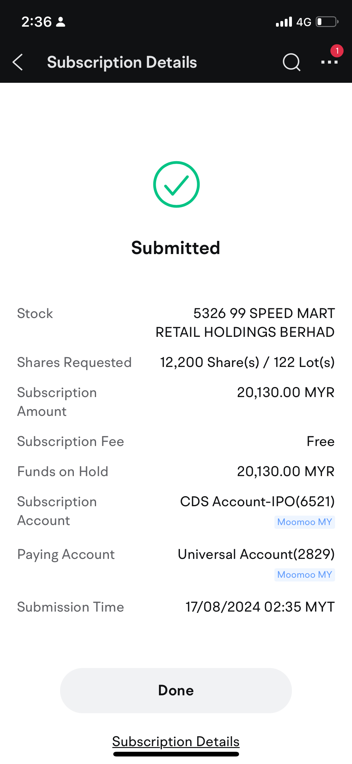 99 个 Speedmart IPO